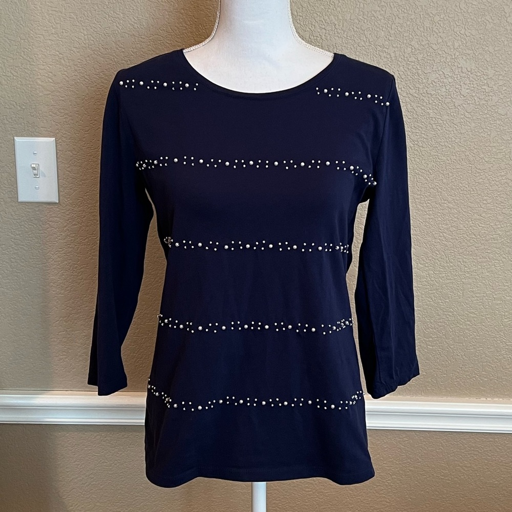 Pearl embellished Ann Taylor top